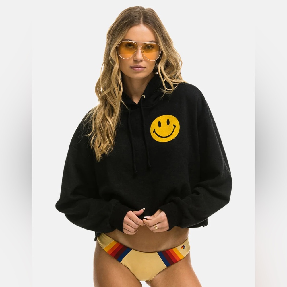 Aviator Nation Black Sunset Smiley tracksuit
